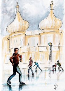 Royal Pavillion ice rink daytime