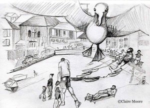 Seagull attack St Ives