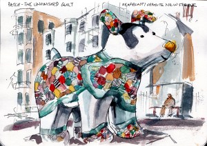 Patch - the unfinished quilt, Seafront/opposite New Steine