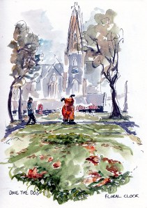 Dave the dog, Floral clock