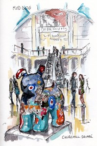 Mod dog, Churchill Square